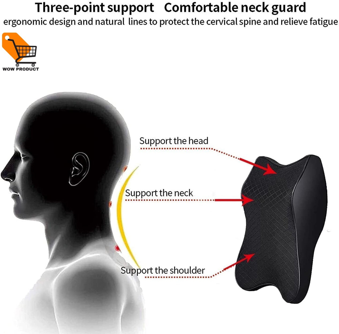 Car Seat Headrest Neck Rest